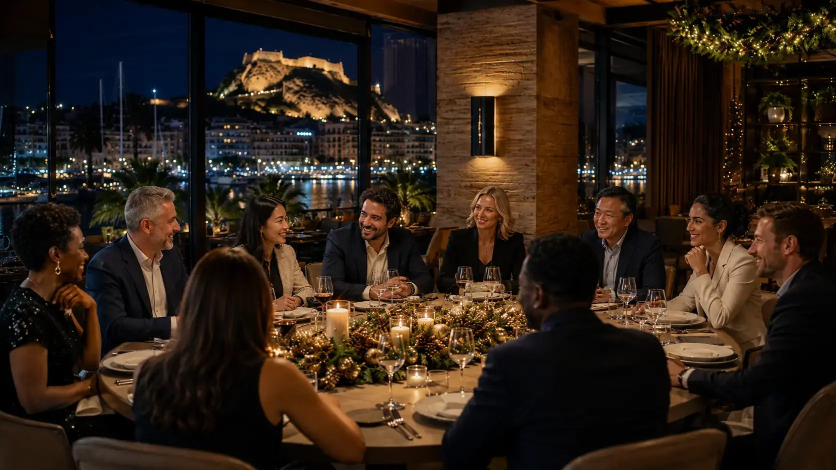 Cena de Navidad para empresas en Alicante